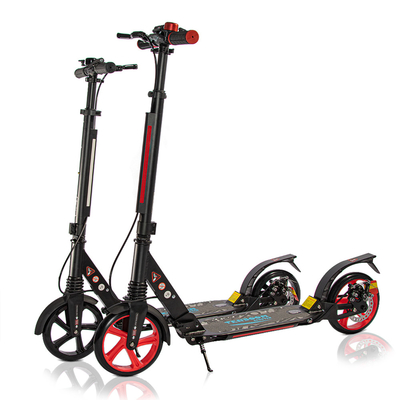 Black 21.59cm Adult Foldable Scooter TPR Adult Two Wheel Scooter
