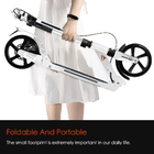8 Inch PU Two Wheel Kick Scooter CE Adult Foldable Scooter