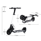 Hub Motor 30km H Skateboard Scooter Handle 120KG Electric Skate Scooter For Adults