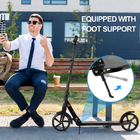 Fashionable Wide Deck Adult Folding Kick Scooter With Anti Slip Sticker