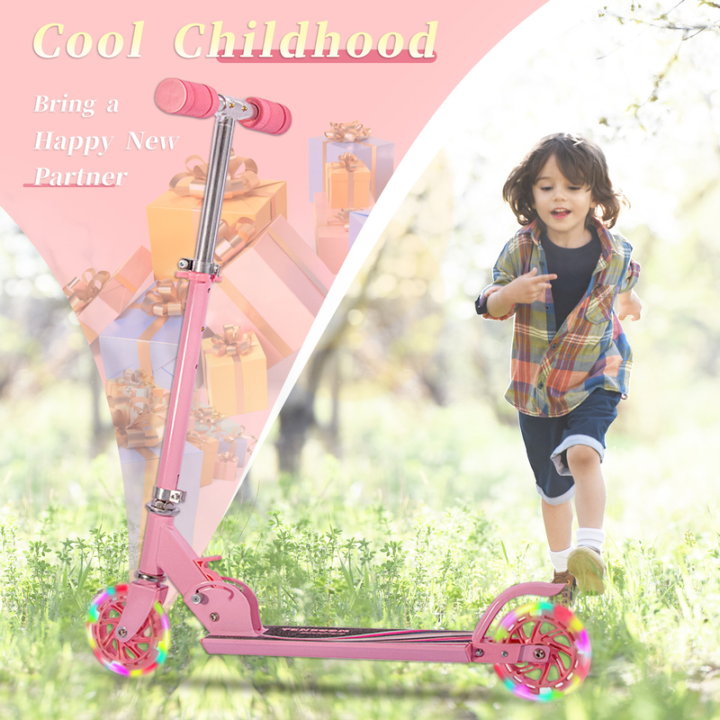 Girls Foot 50kg Suspension Kick Scooter 110lbs Height Adjustable Scooters