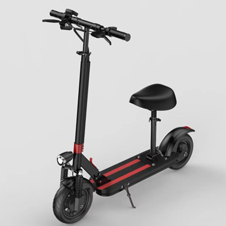 Foldable 150KGS Adult Electric Kick Scooter 8ah Seat Pneumatic Tyre