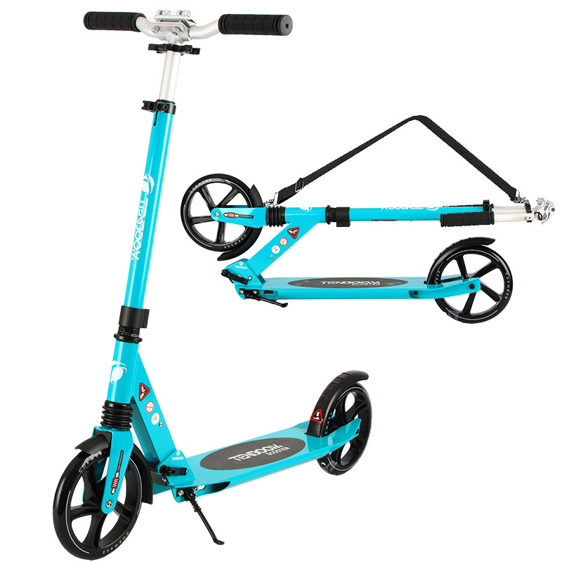 Indoor Toys Adults Two Wheel Kick Scooter 100kgs Load With Straps